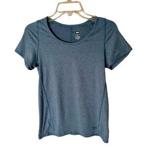 Women's REI Athletic Hiking Short Sleeve Shirt Polyester Spandex Sz Med